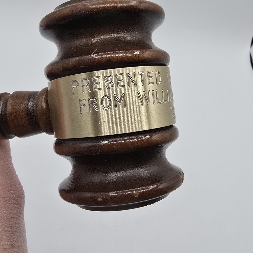 Vintage Wooden Gavel 1973 Aloha Club - Picture 2 of 8